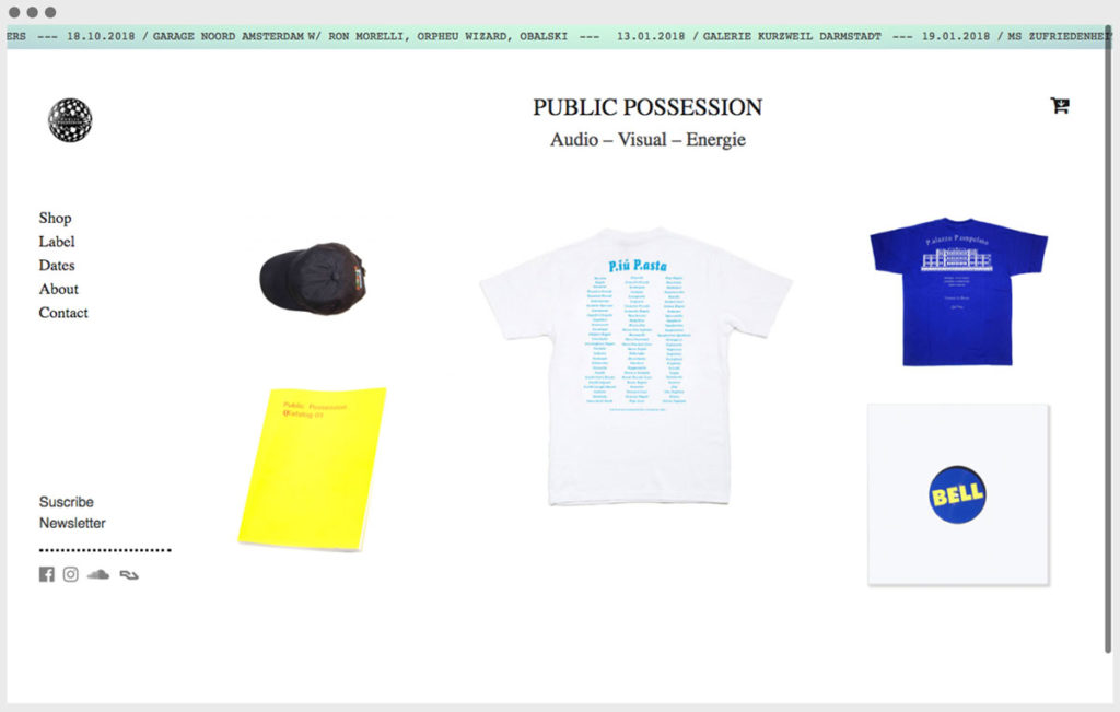 Screenshot Public Possession website 1
